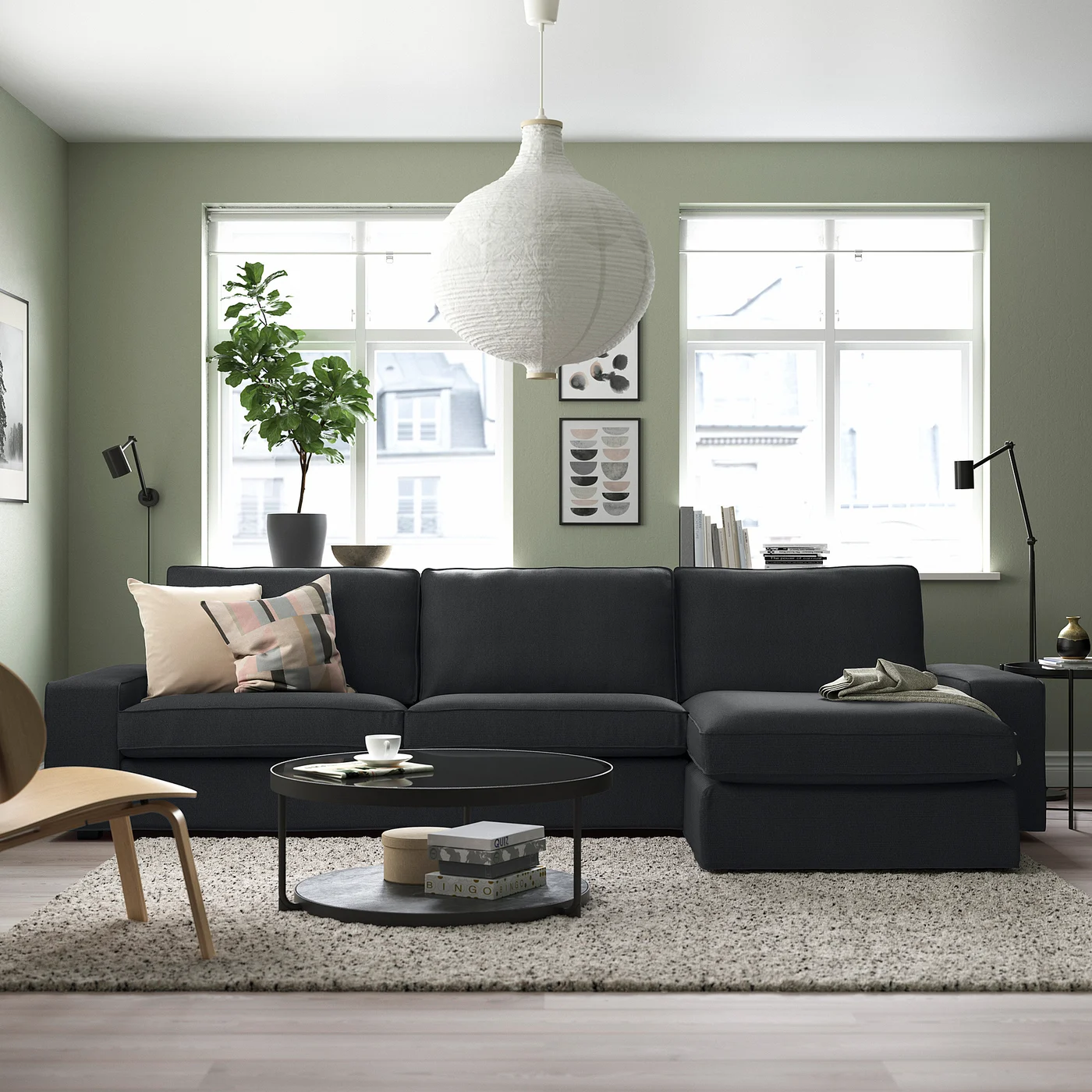 IKEA KIVIK Sectional 4-seat with chaise